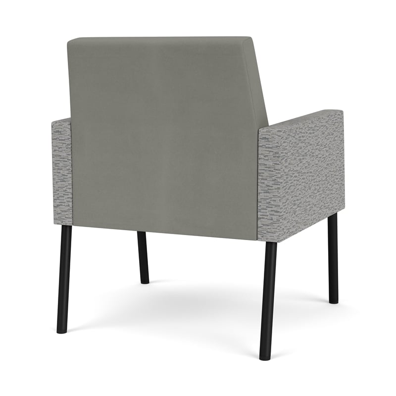Lesro Mystic Lounge Reception Guest Chair in Gray