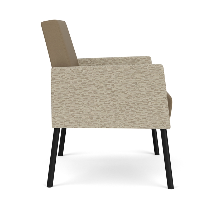 Lesro Mystic Lounge Reception Guest Chair in Brown
