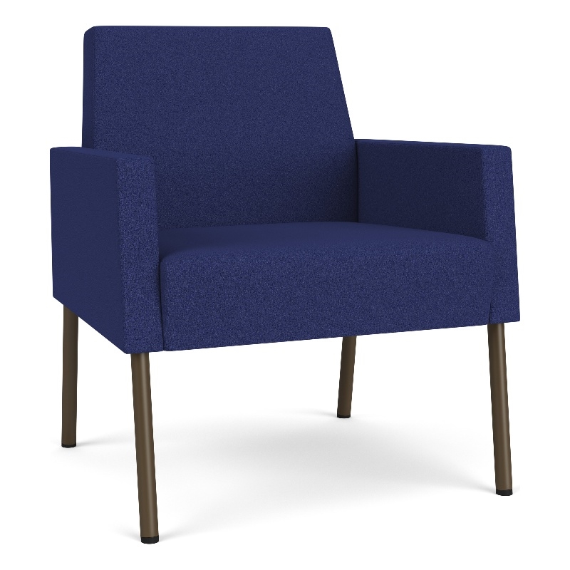 Lesro Mystic Lounge Reception Guest Chair in Blue