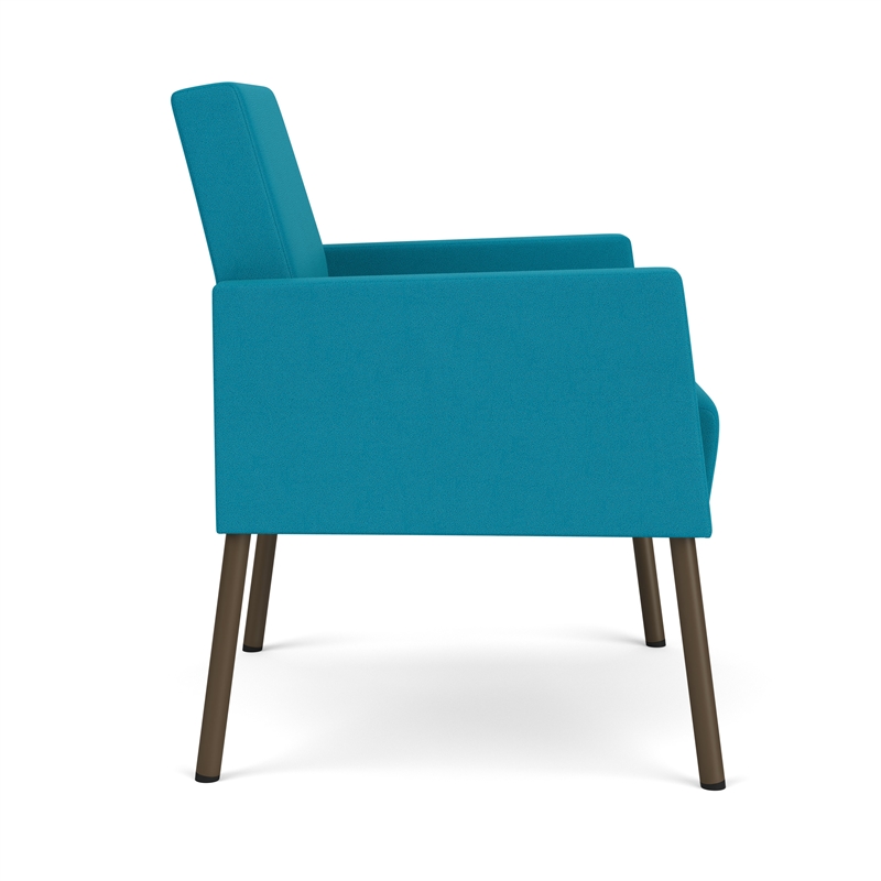Lesro Mystic Lounge Reception Guest Chair in Teal
