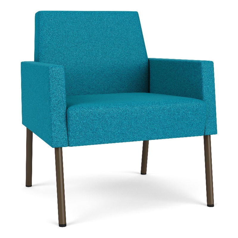 Lesro Mystic Lounge Reception Guest Chair in Teal