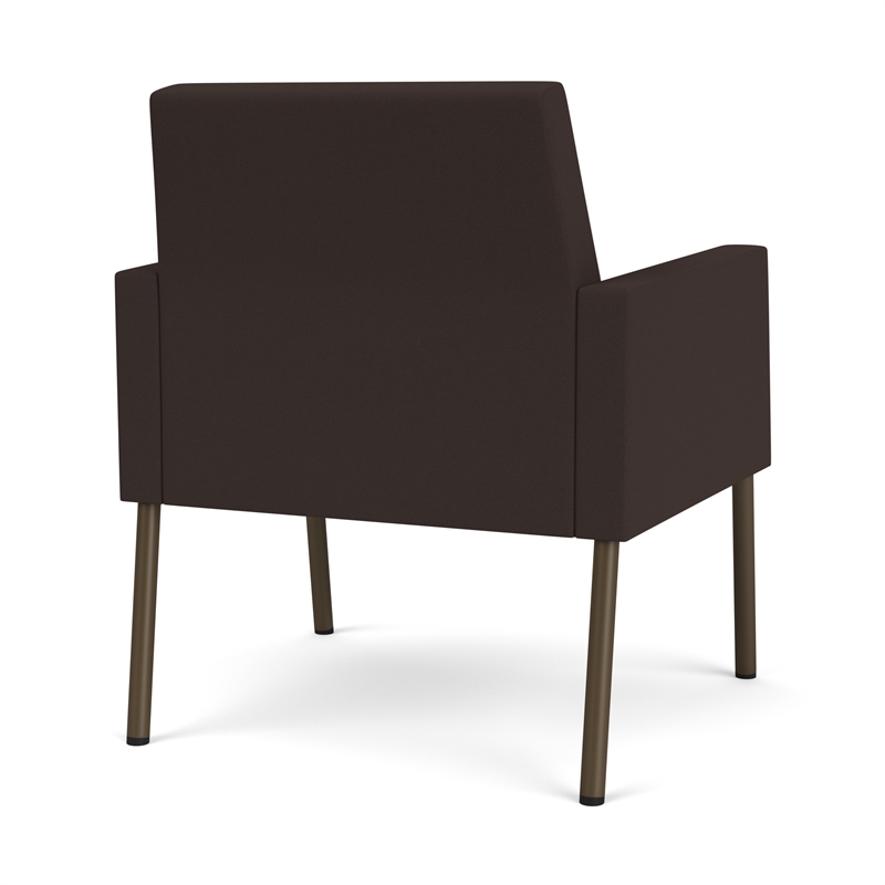 Lesro Mystic Lounge Reception Guest Chair in Brown