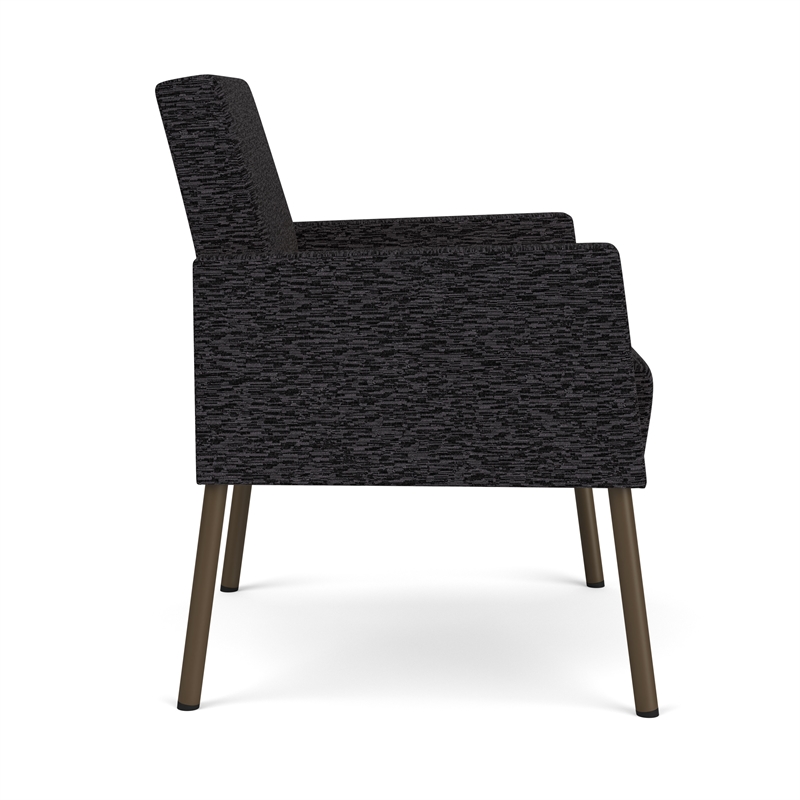 Lesro Mystic Lounge Reception Guest Chair in Black