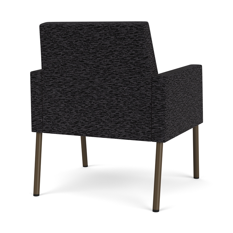 Lesro Mystic Lounge Reception Guest Chair in Black