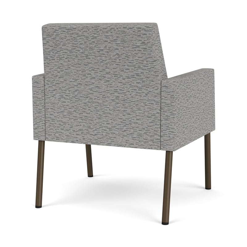Lesro Mystic Lounge Reception Guest Chair in Gray
