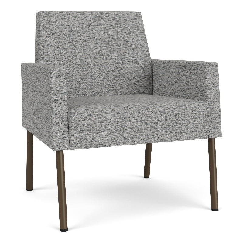 Lesro Mystic Lounge Reception Guest Chair in Gray