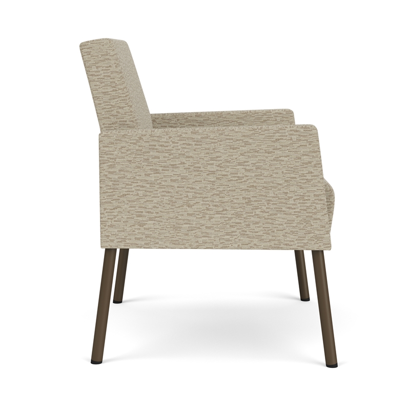 Lesro Mystic Lounge Reception Guest Chair in Beige