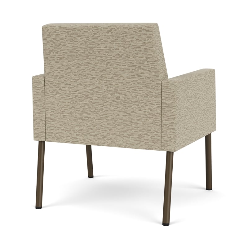Lesro Mystic Lounge Reception Guest Chair in Beige