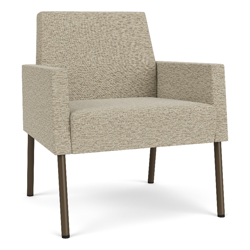 Lesro Mystic Lounge Reception Guest Chair in Beige