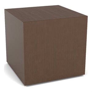 Lesro Mystic Lounge Reception Cube Table 16&quot Tall with Laminate Top in Brown