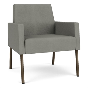 Lesro Mystic Lounge Reception Guest Chair in Gray