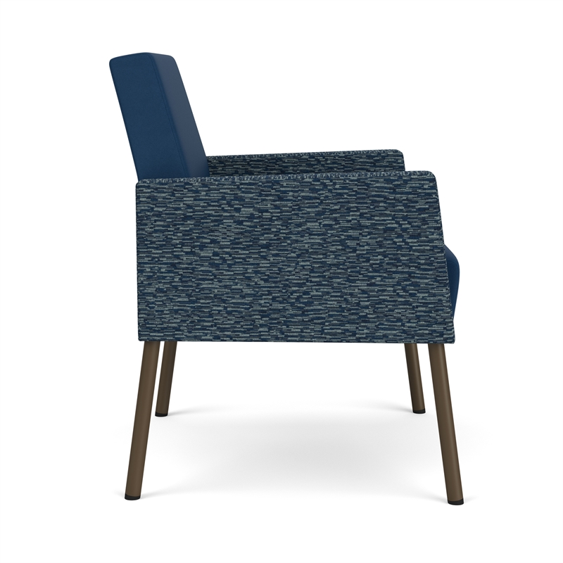 Lesro Mystic Lounge Reception Guest Chair in Blue