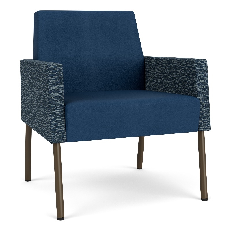 Lesro Mystic Lounge Reception Guest Chair in Blue