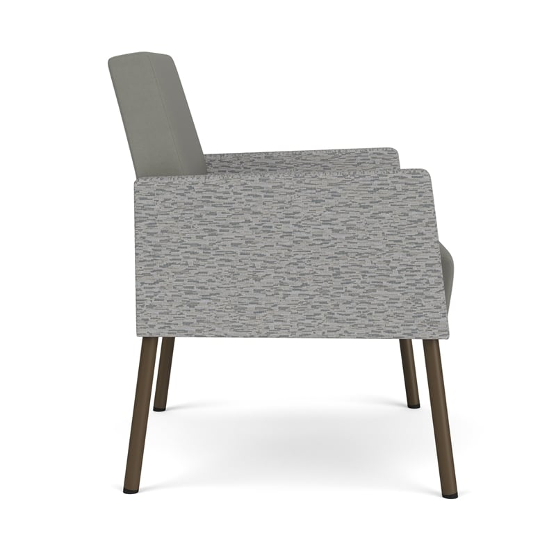 Lesro Mystic Lounge Reception Guest Chair in Gray