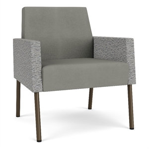 Lesro Mystic Lounge Reception Guest Chair in Gray