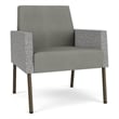 Lesro Mystic Lounge Reception Guest Chair in Gray