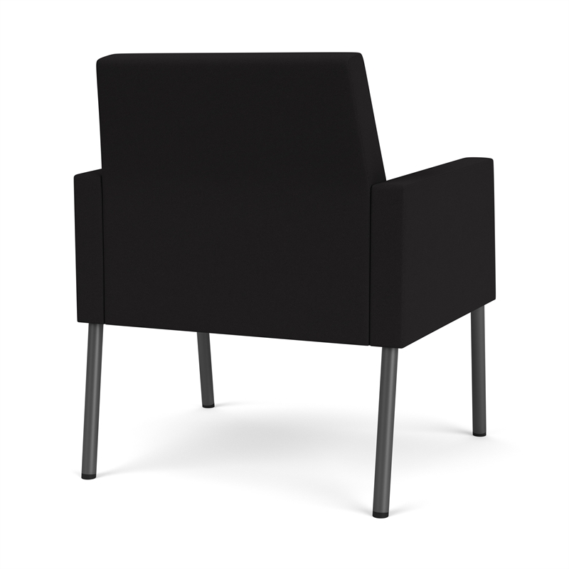 Lesro Mystic Lounge Reception Guest Chair in Black