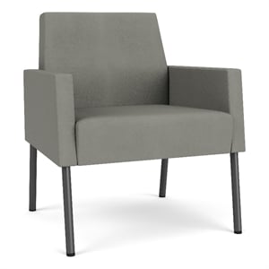 Lesro Mystic Lounge Reception Guest Chair in Gray