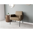 Lesro Mystic Lounge Reception Guest Chair in Brown