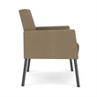 Lesro Mystic Lounge Reception Guest Chair in Brown