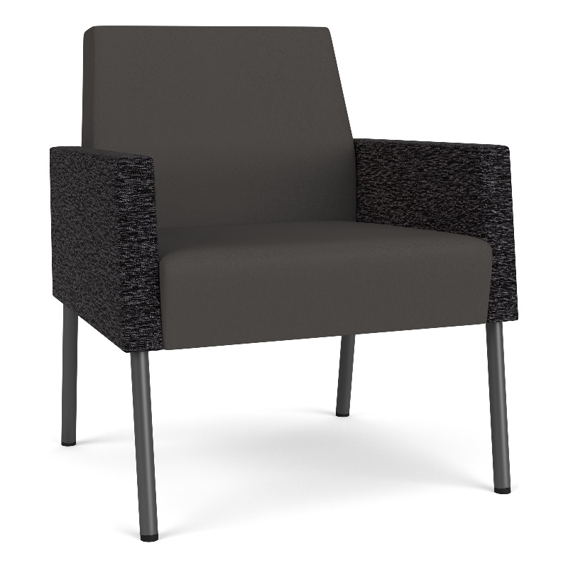 Lesro Mystic Lounge Reception Guest Chair in Gray