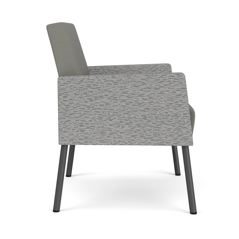 Lesro Mystic Lounge Reception Guest Chair in Gray