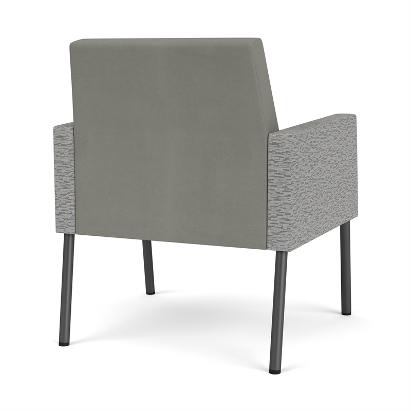 Lesro Mystic Lounge Reception Guest Chair in Gray