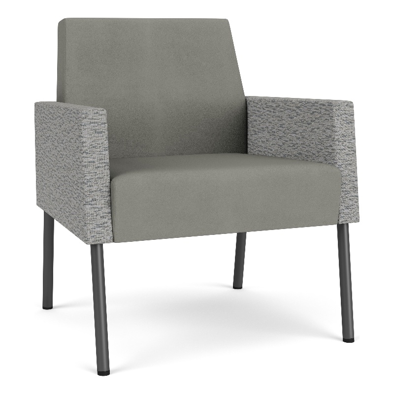 Lesro Mystic Lounge Reception Guest Chair in Gray