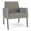 Lesro Mystic Lounge Reception Guest Chair in Gray