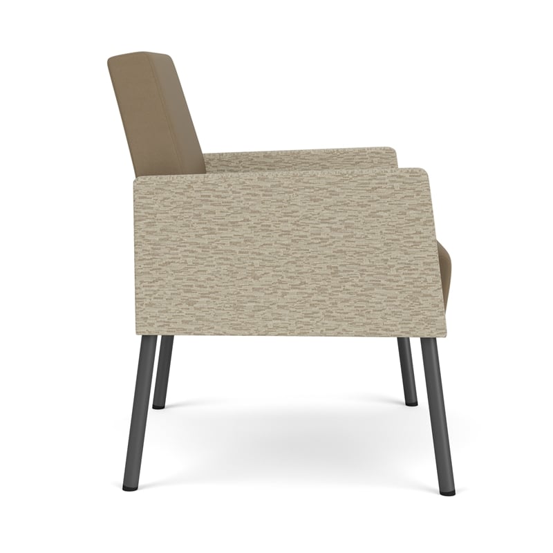 Lesro Mystic Lounge Reception Guest Chair in Brown