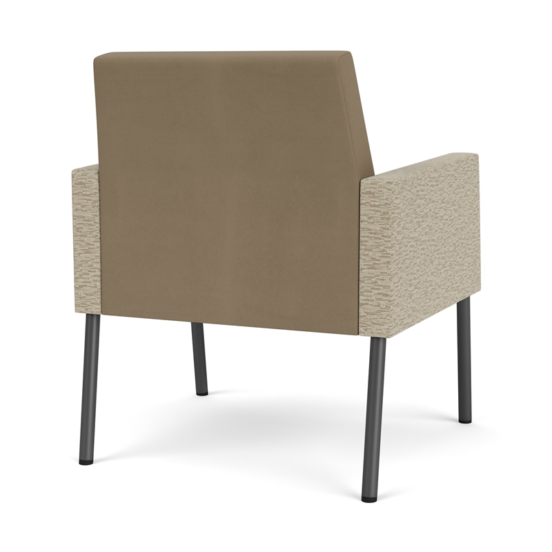 Lesro Mystic Lounge Reception Guest Chair in Brown