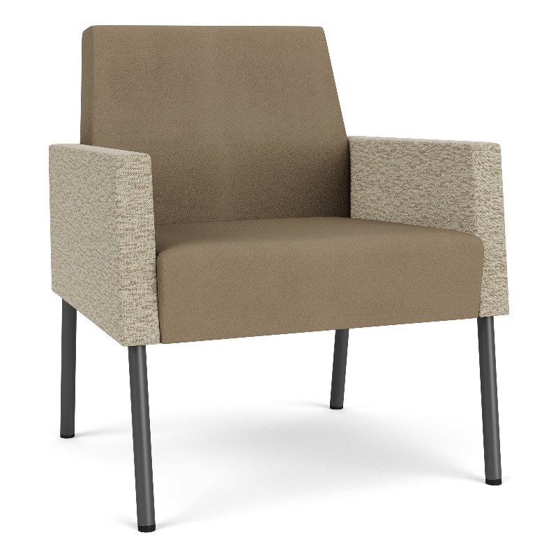 Lesro Mystic Lounge Reception Guest Chair in Brown