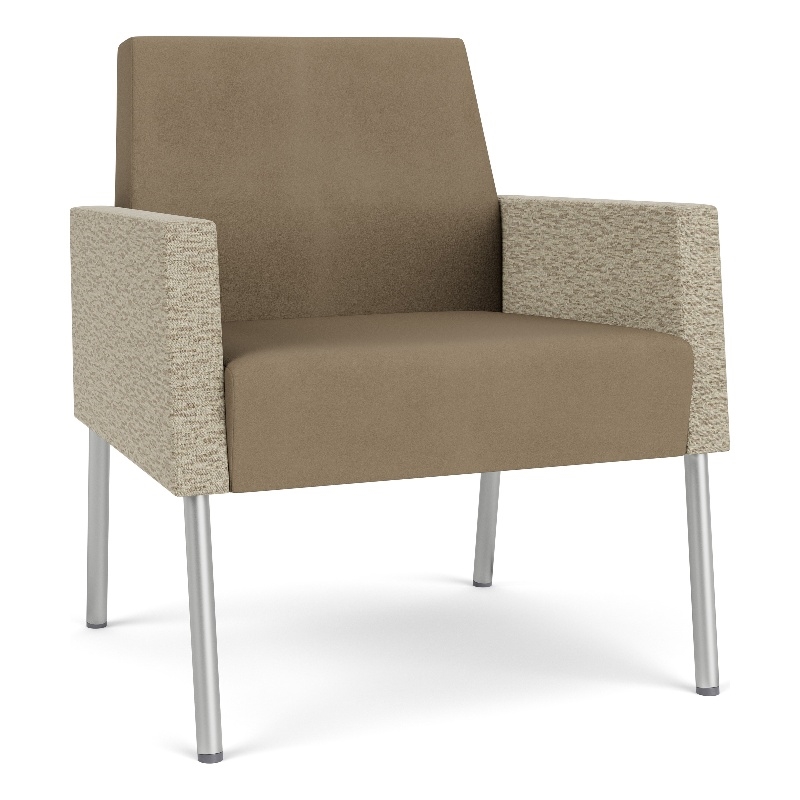 Lesro Mystic Lounge Reception Guest Chair in Brown