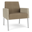 Lesro Mystic Lounge Reception Guest Chair in Brown