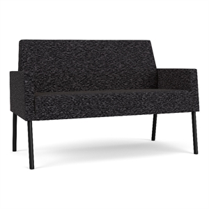 Lesro Mystic Lounge Reception Loveseat in Black