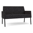 Lesro Mystic Lounge Reception Loveseat in Black
