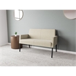 Lesro Mystic Lounge Reception Loveseat in Beige