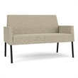Lesro Mystic Lounge Reception Loveseat in Beige