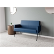 Lesro Mystic Lounge Reception Loveseat in Blue