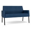 Lesro Mystic Lounge Reception Loveseat in Blue