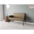 Lesro Mystic Lounge Reception Loveseat in Brown