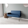 Lesro Mystic Lounge Reception Loveseat in Blue