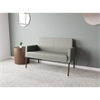 Lesro Mystic Lounge Reception Loveseat in Gray