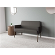 Lesro Mystic Lounge Reception Loveseat in Gray