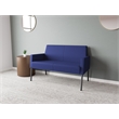 Lesro Mystic Lounge Reception Loveseat in Blue