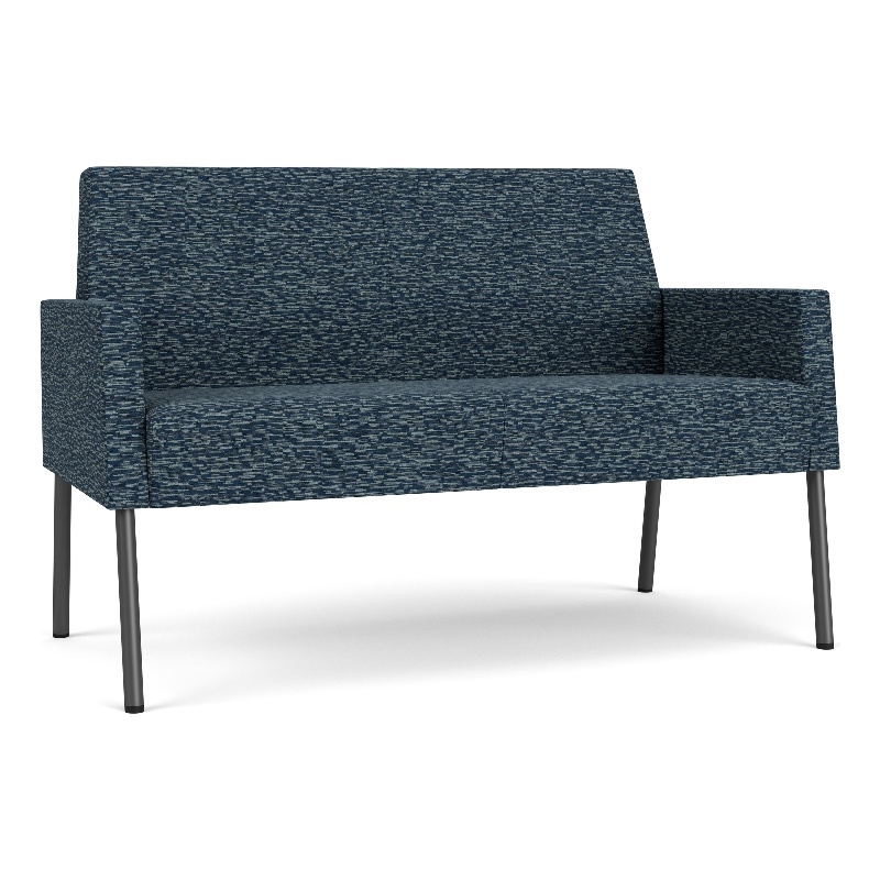 Lesro Mystic Lounge Reception Loveseat in Blue
