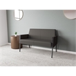 Lesro Mystic Lounge Reception Loveseat in Gray