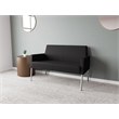 Lesro Mystic Lounge Reception Loveseat in Black
