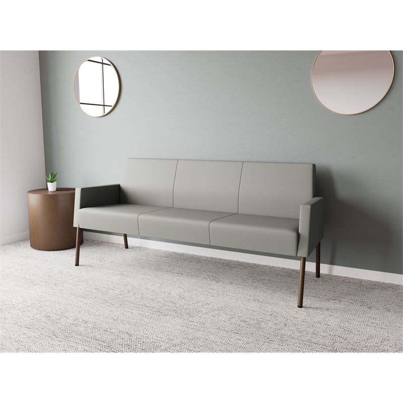 Lesro Mystic Lounge Reception Sofa in Gray