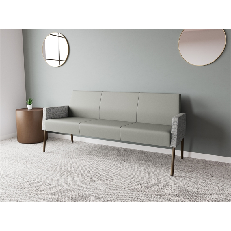Lesro Mystic Lounge Reception Sofa in Gray